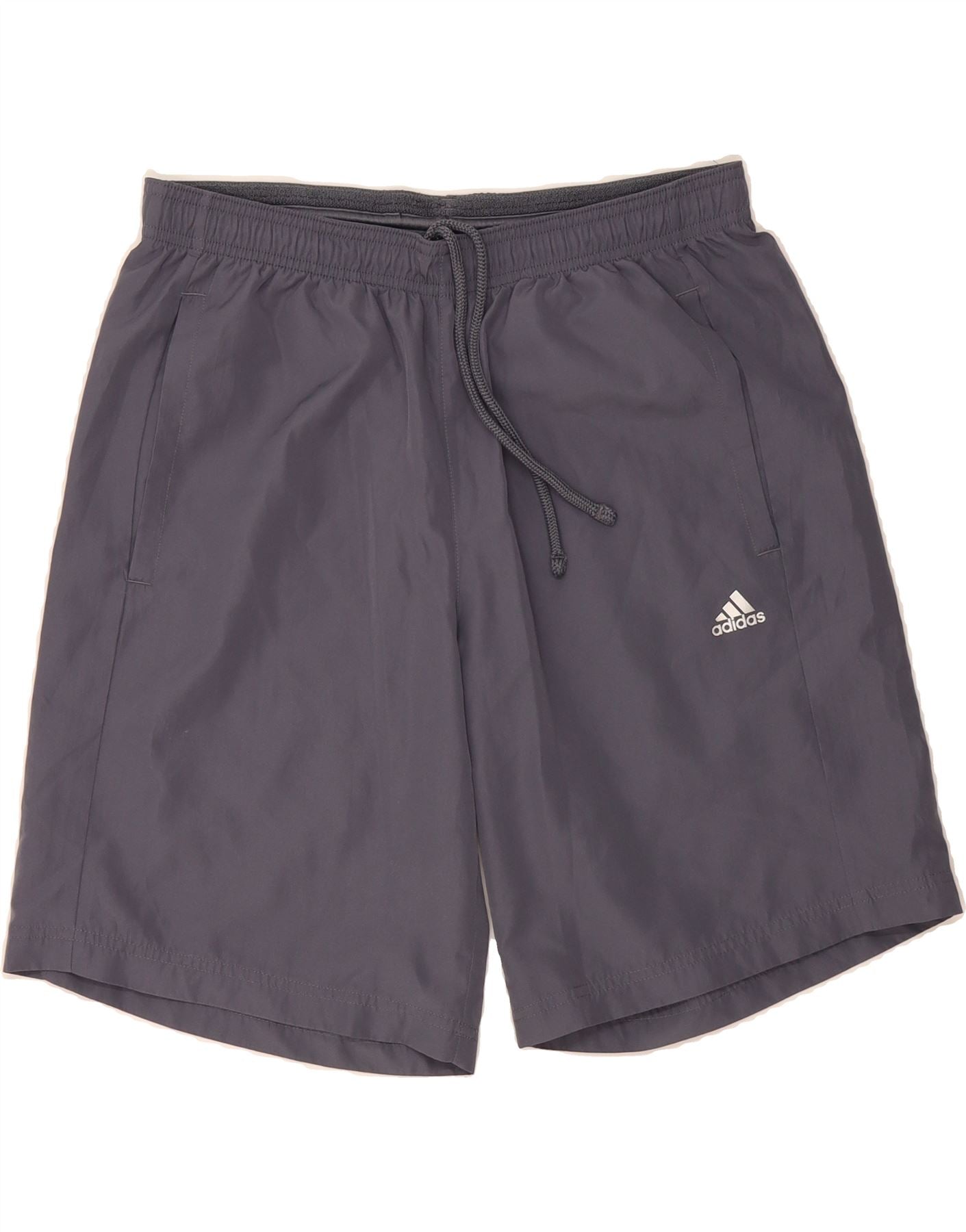 ADIDAS Mens Climalite Sport Shorts Medium Grey Polyester Vintage