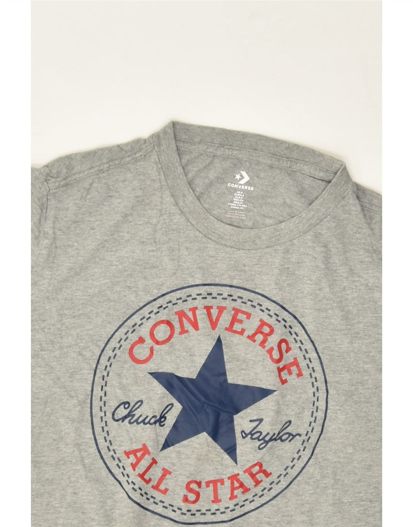 CONVERSE Mens Graphic T-Shirt Top Small Grey Cotton | Vintage Converse | Thrift | Second-Hand Converse | Used Clothing | Messina Hembry 