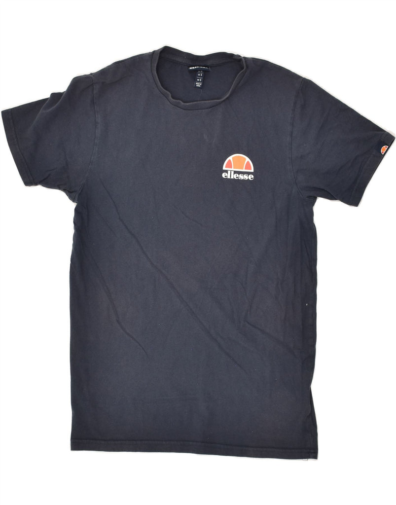 ELLESSE Mens T-Shirt Top Small Navy Blue Cotton | Vintage Ellesse | Thrift | Second-Hand Ellesse | Used Clothing | Messina Hembry 