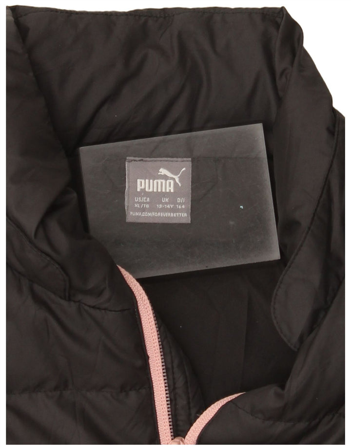 Puma Girls Padded Jacket 13-14 Years Grey
