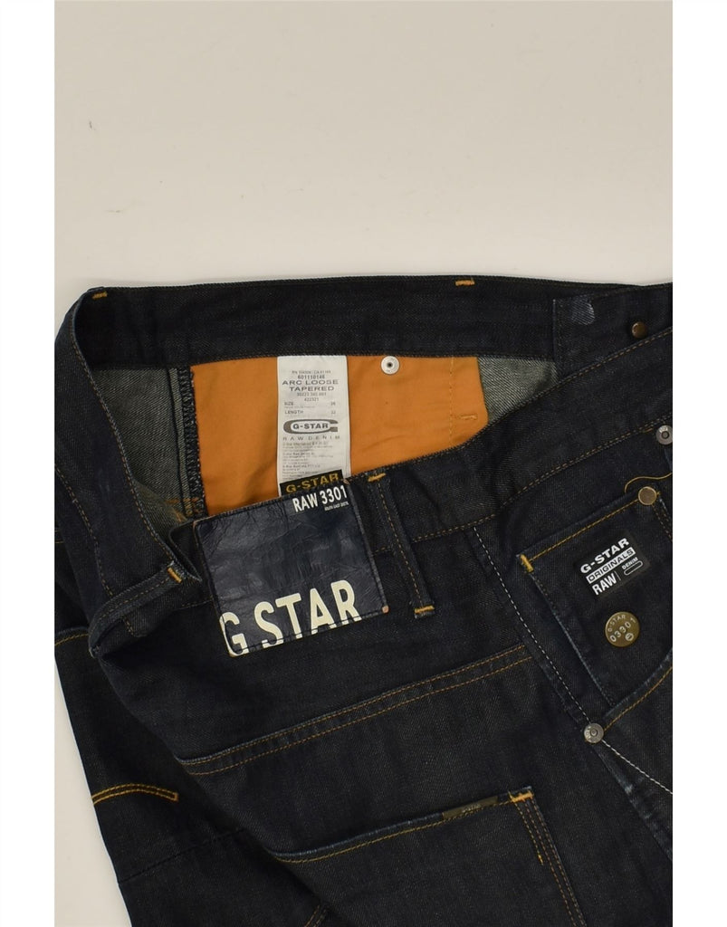 G-STAR Mens Banana Tapered Jeans W36 L32 Navy Blue Cotton | Vintage G-Star | Thrift | Second-Hand G-Star | Used Clothing | Messina Hembry 