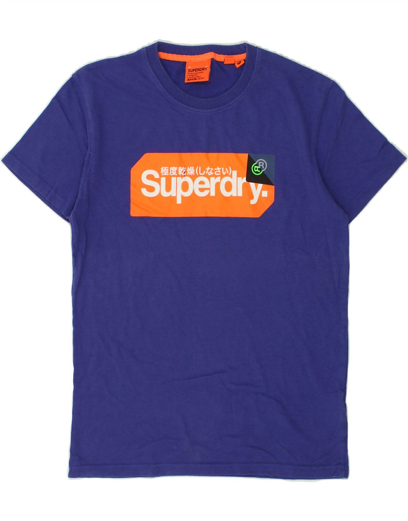 SUPERDRY Mens Graphic T-Shirt Top Small Blue Cotton | Vintage Superdry | Thrift | Second-Hand Superdry | Used Clothing | Messina Hembry 