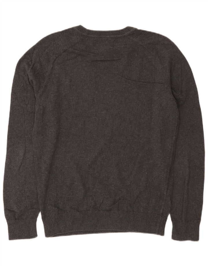 Penguin Mens Crew Neck Jumper Sweater Small Grey Cotton