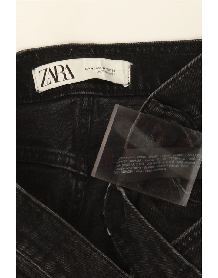 Zara Mens Slim Jeans EU 42 Large W32 L30 Black Cotton