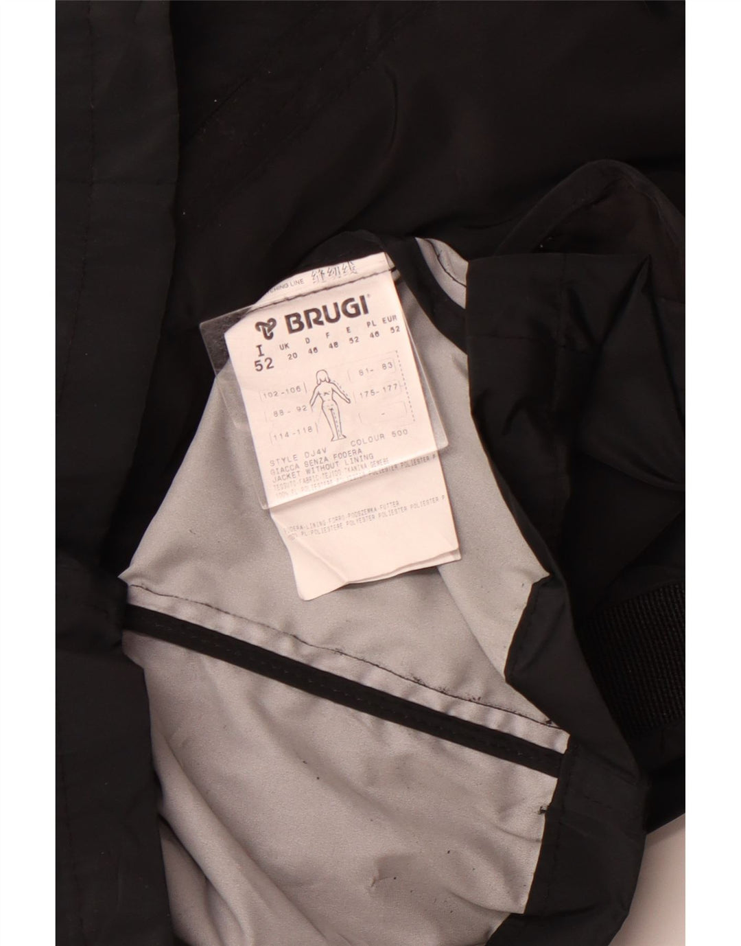 BRUGI Womens Utility Jacket UK 20 2XL Black Polyester