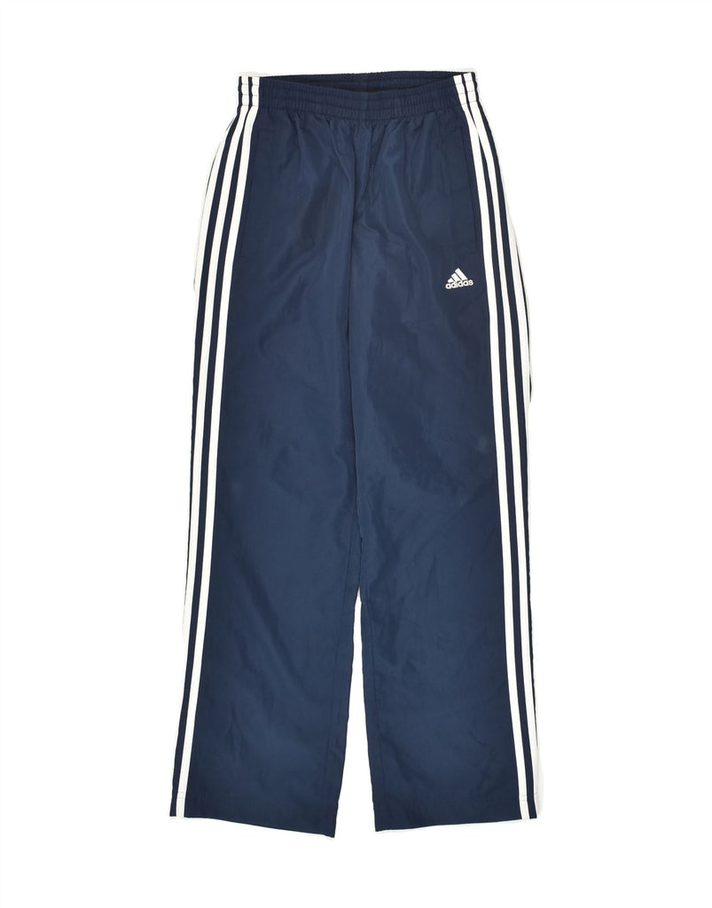 ADIDAS Boys Tracksuit Trousers 11-12 Years  Navy Blue Polyester | Vintage Adidas | Thrift | Second-Hand Adidas | Used Clothing | Messina Hembry 