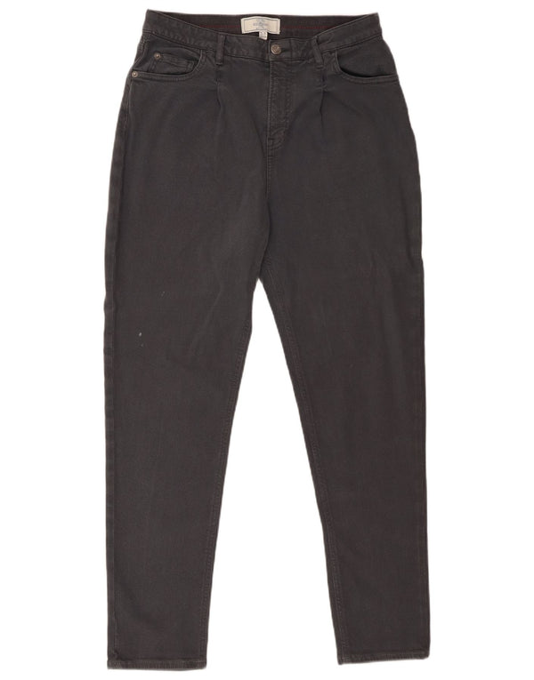 Fat Face Womens Slim Casual Trousers UK 10 Small W28 L27 Grey Cotton