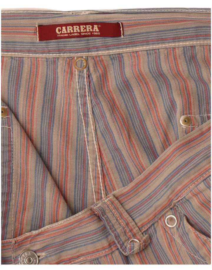 Carrera Mens Chino Shorts W38 XL Red Striped