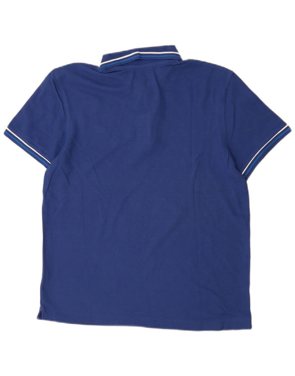 Lotto Mens Polo Shirt Medium Blue Cotton