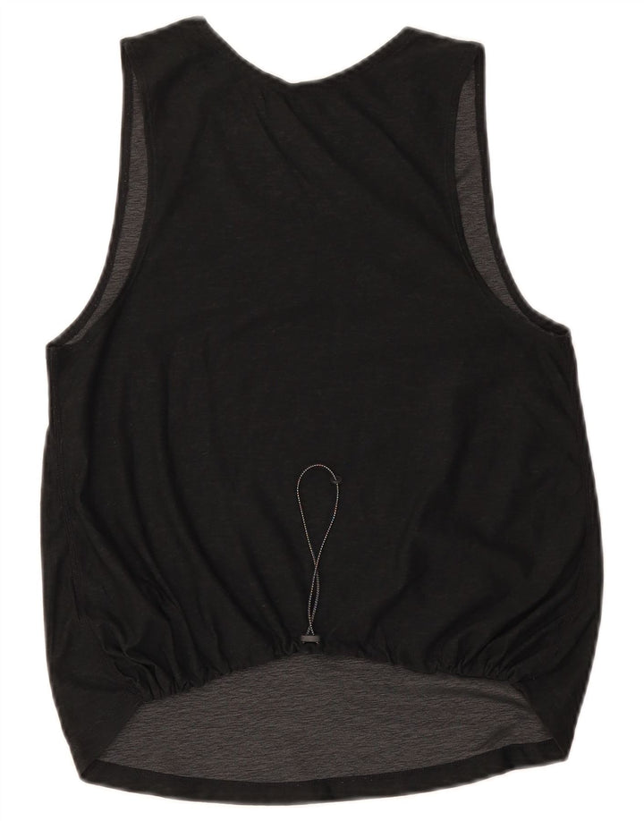 Nike Womens Dri Fit Vest Top UK 10 Small Black Polyester