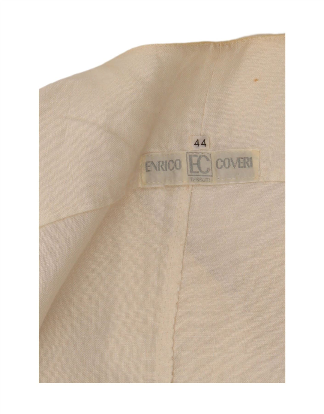 Enrico Coveri Womens Short Sleeve 3 Button Blazer Jacket IT 44 Medium White