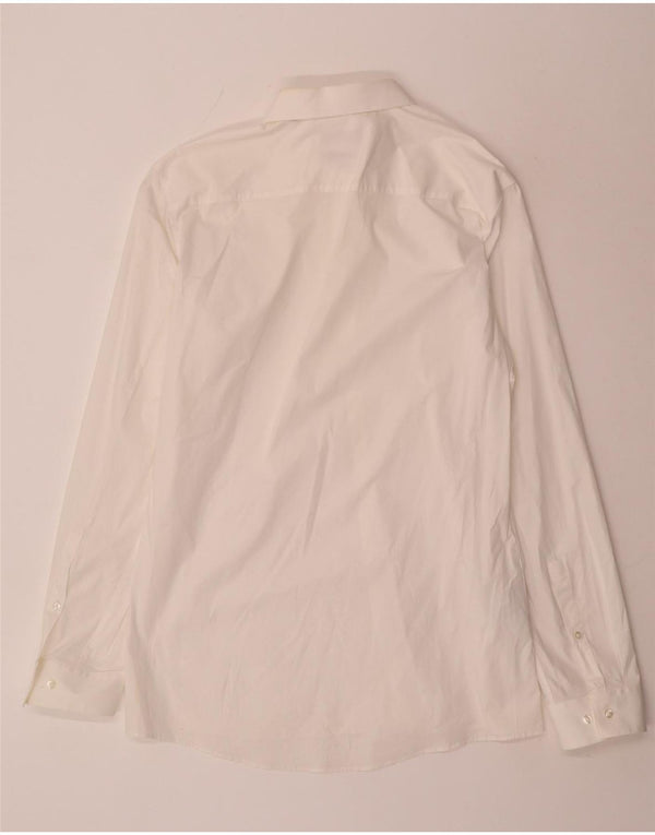 Hugo Boss Mens Extra Slim Fit Shirt Size 43 17 XL White Cotton
