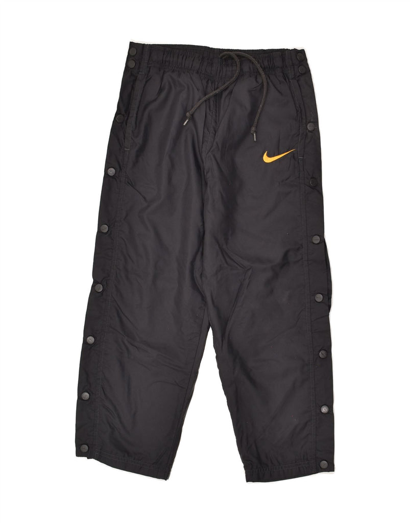 NIKE Boys Tracksuit Trousers 9-10 Years Small  Black Nylon | Vintage Nike | Thrift | Second-Hand Nike | Used Clothing | Messina Hembry 