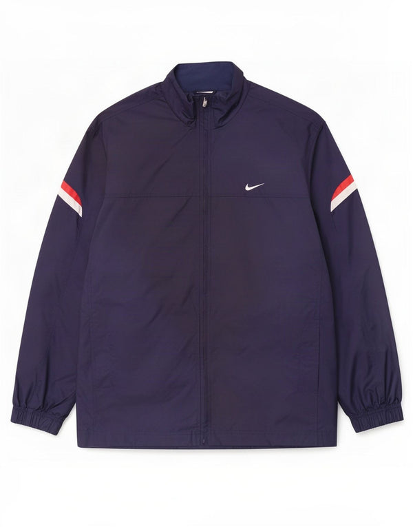 Nike Mens Rain Jacket UK 39/41 Medium Navy Blue Nylon