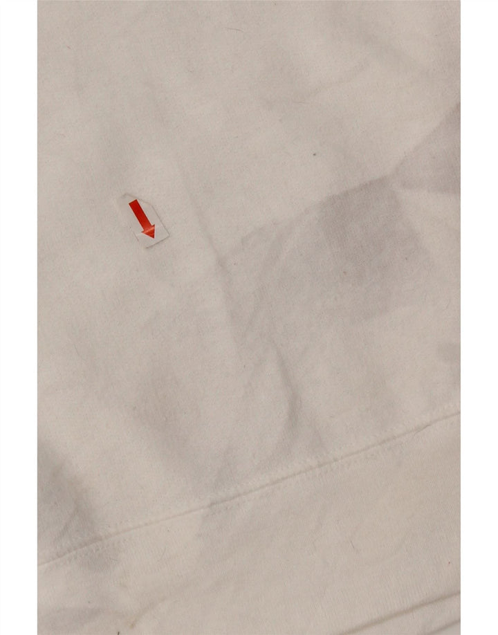 Champion Womens Graphic Sweatshirt Jumper UK 16 Large White Polyester