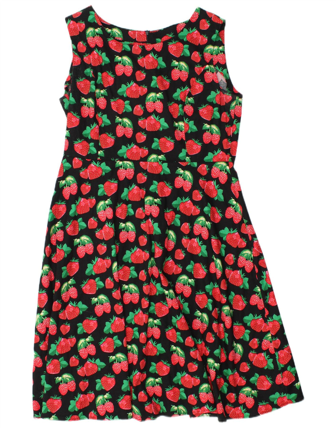 ZAFUL Womens Graphic Sleeveless A-Line Dress UK 14 Medium Black