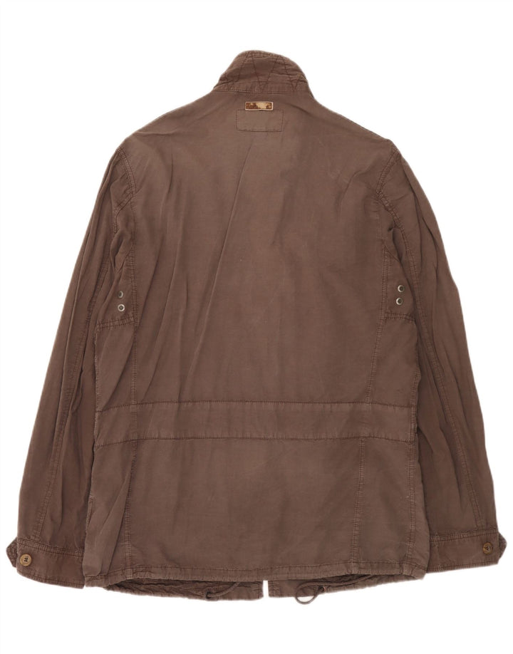 Marlboro Classics Mens Utility Jacket EU 52 XL Grey Cotton