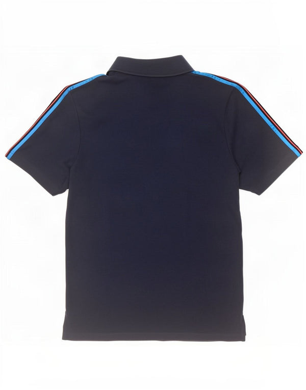 Adidas Mens Chelsea FC Polo Shirt Large Navy Blue Cotton