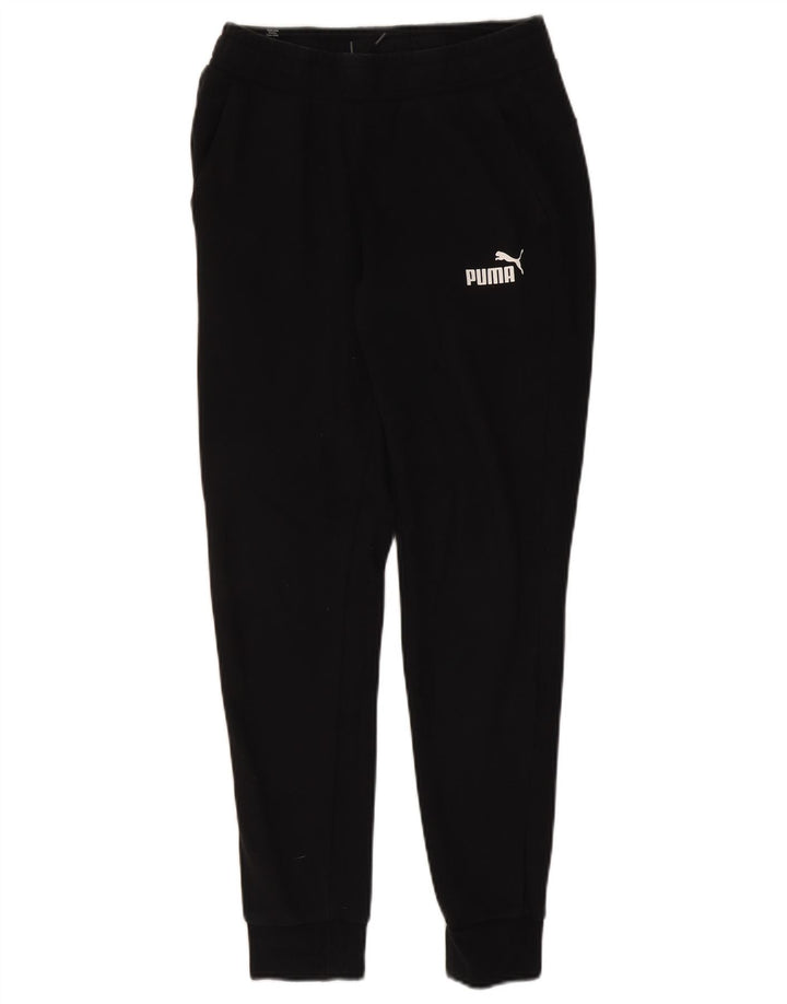 Puma Mens Tracksuit Trousers Joggers Medium Black Cotton