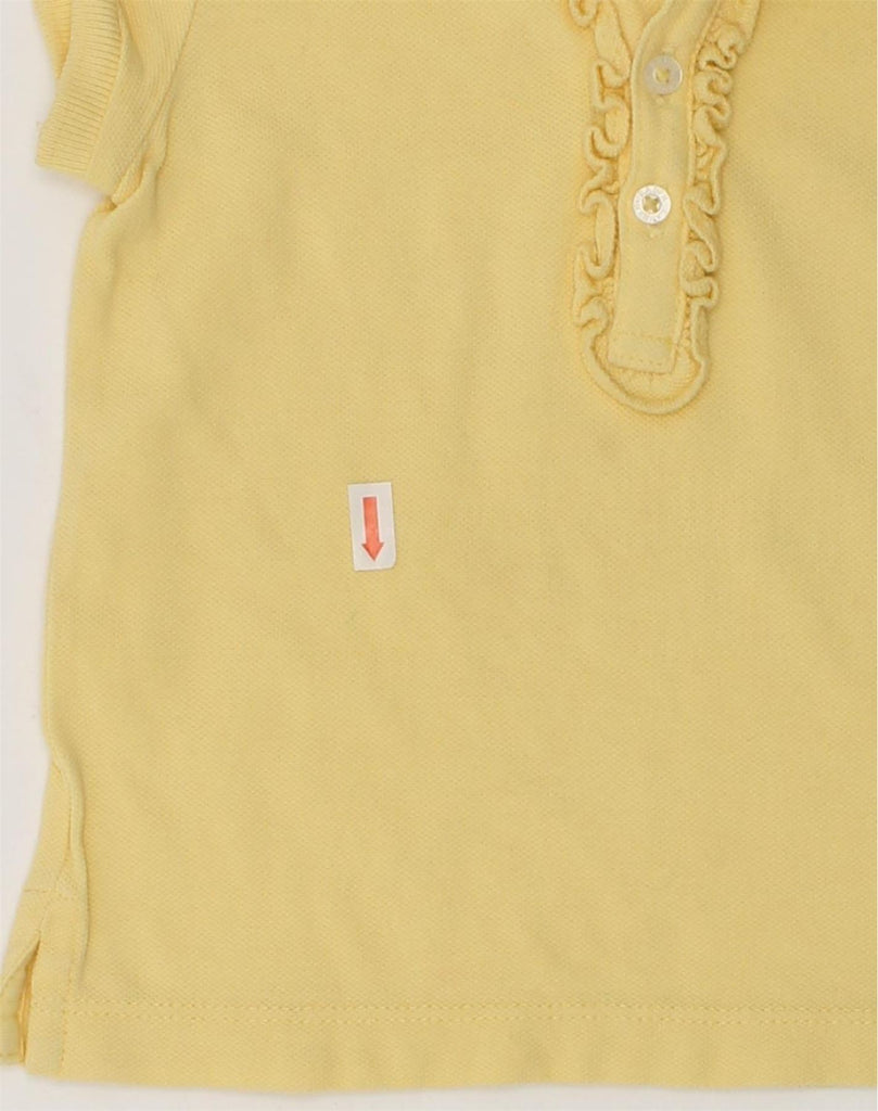 POLO RALPH LAUREN Baby Girls Polo Shirt 18-24 Months Yellow Cotton | Vintage Polo Ralph Lauren | Thrift | Second-Hand Polo Ralph Lauren | Used Clothing | Messina Hembry 