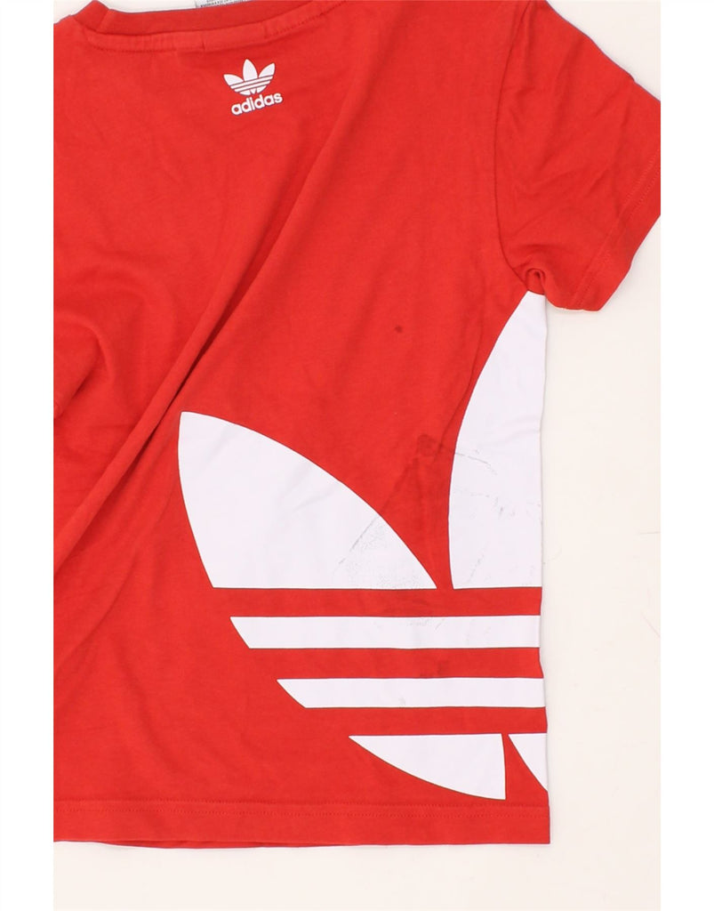 ADIDAS Boys Graphic T-Shirt Top 7-8 Years Red Cotton | Vintage Adidas | Thrift | Second-Hand Adidas | Used Clothing | Messina Hembry 