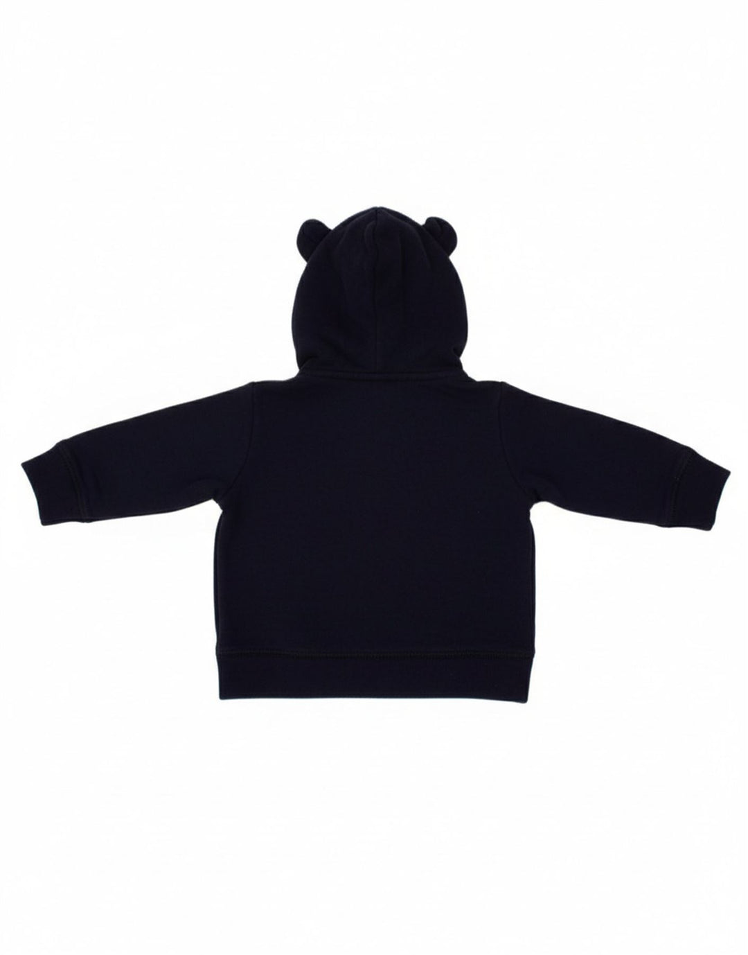 BENETTON Baby Boys Zip Hoodie Sweater 0-3 Months Navy Blue Cotton
