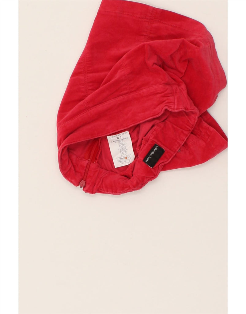 CALVIN KLEIN JEANS Baby Girls A-Line Skirt 18-24 Months W20  Red Cotton Vintage Calvin Klein Jeans and Second-Hand Calvin Klein Jeans from Messina Hembry 