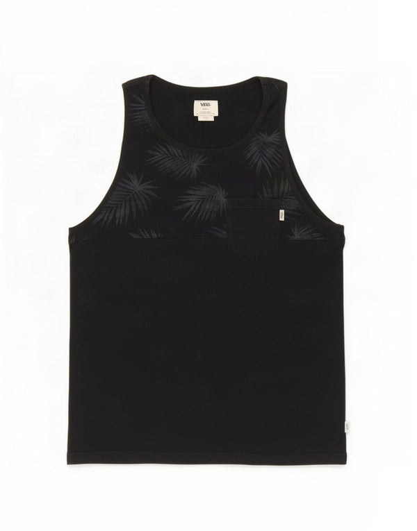 Vans Mens Vest Top Small Black Cotton