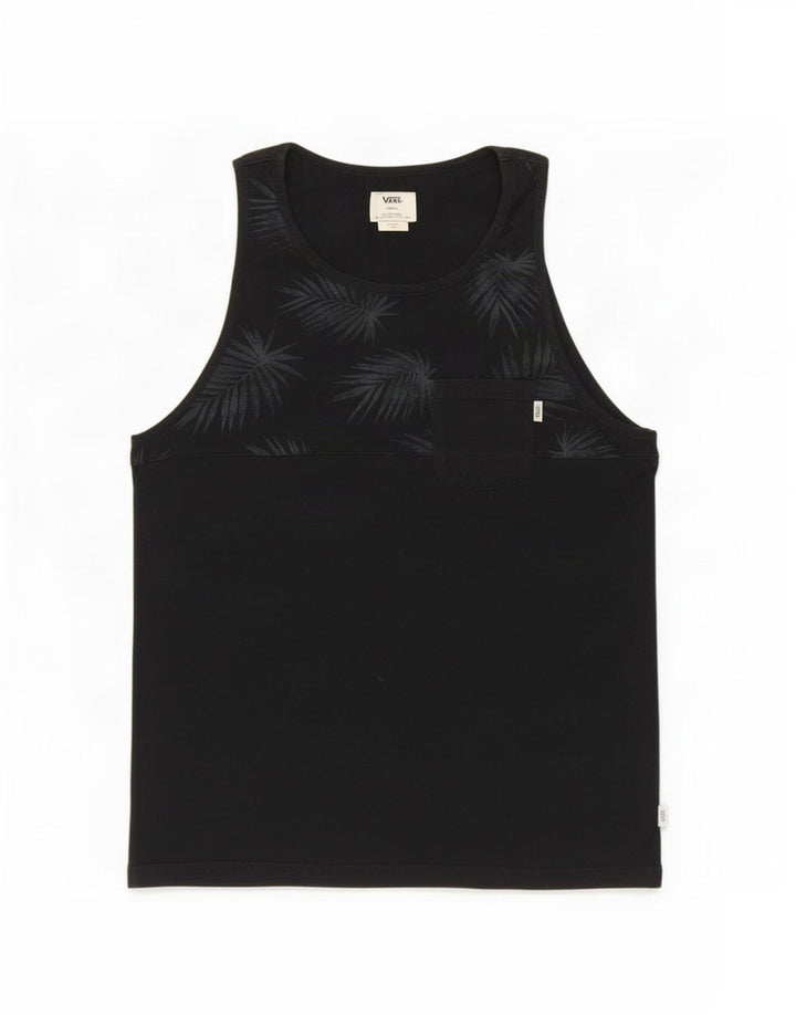 Vans Mens Vest Top Small Black Cotton