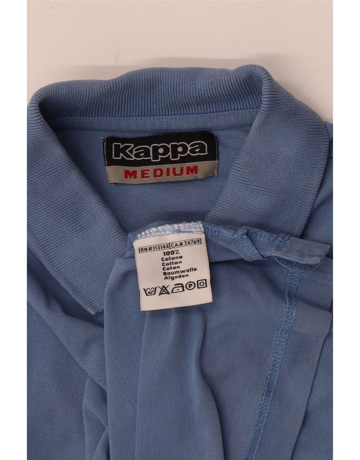 Kappa Mens Polo Shirt Medium Blue Cotton