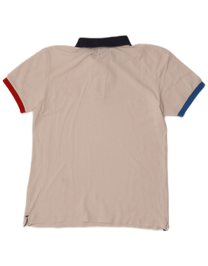 North Sails Mens Polo Shirt Medium White Colourblock