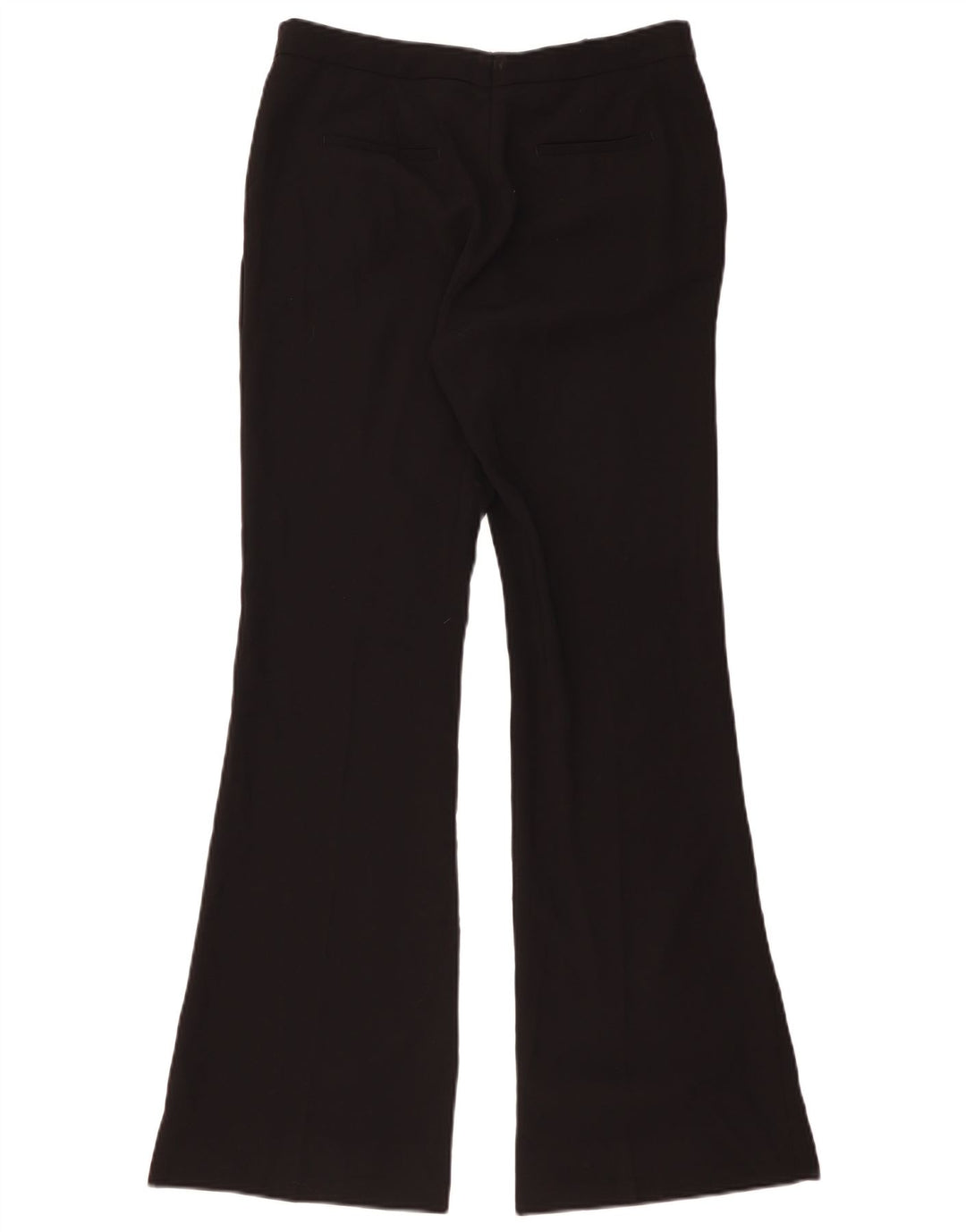 Zara Womens Flare Casual Trousers Large W32 L32 Black Polyester