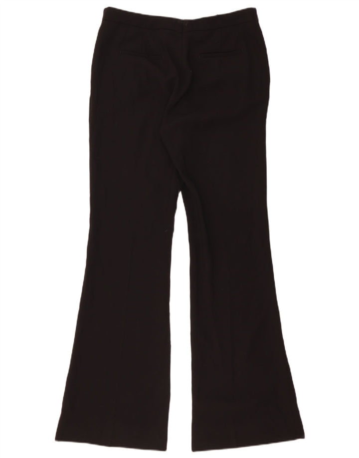 Zara Womens Flare Casual Trousers Large W32 L32 Black Polyester