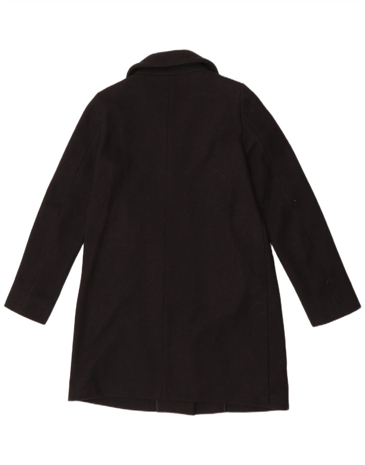 Marella Womens Overcoat UK 14 Large Black Virgin Wool