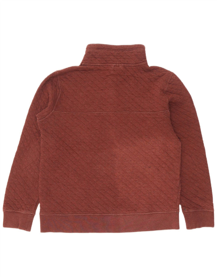 Patagonia Mens Button Neck Sweatshirt Jumper Small Maroon Cotton