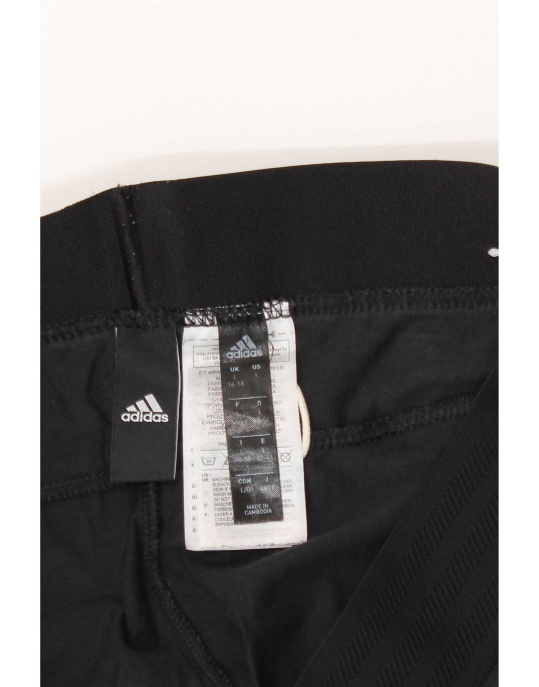 Adidas Womens Leggings UK 16/18 Large Black