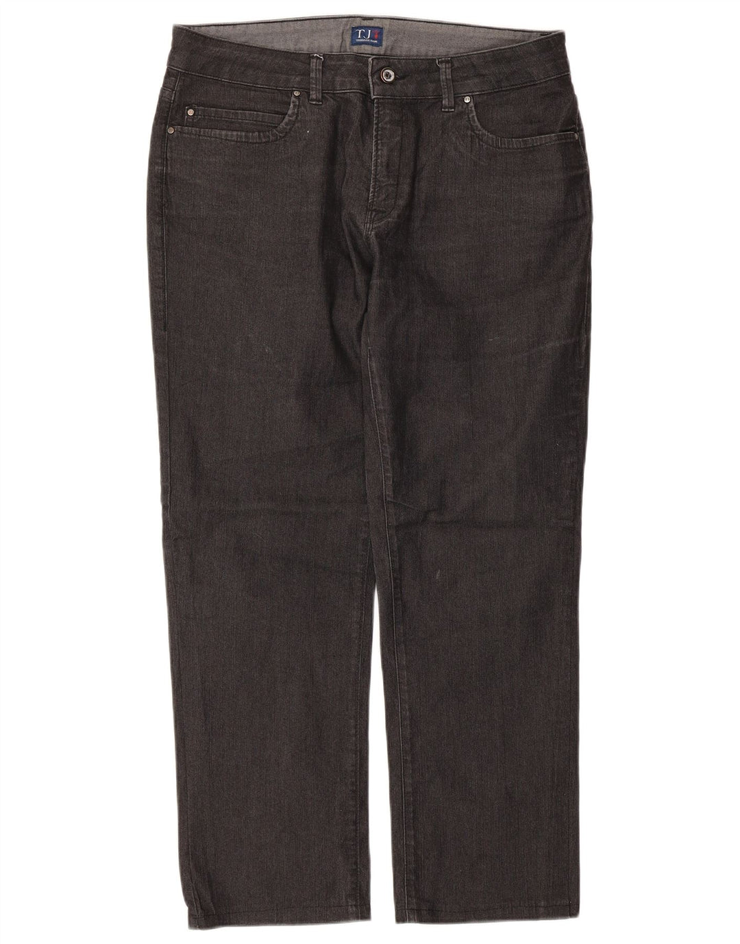 Trussardi Womens Straight Jeans W31 L26 Black Cotton