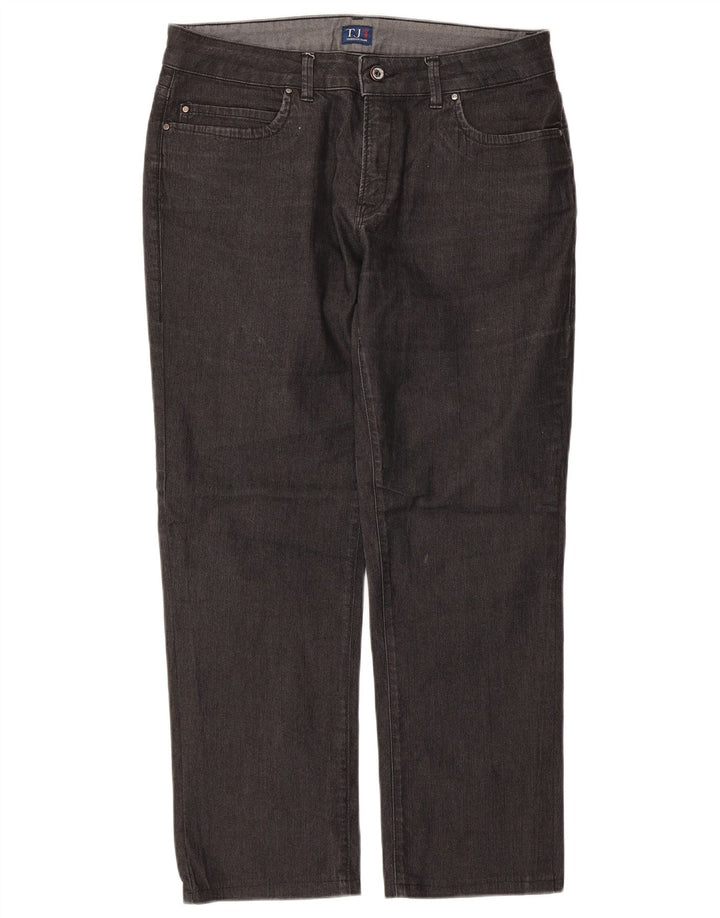 Trussardi Womens Straight Jeans W31 L26 Black Cotton
