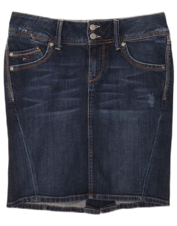 Tommy Hilfiger Womens Denim Skirt Small W27 Blue Cotton