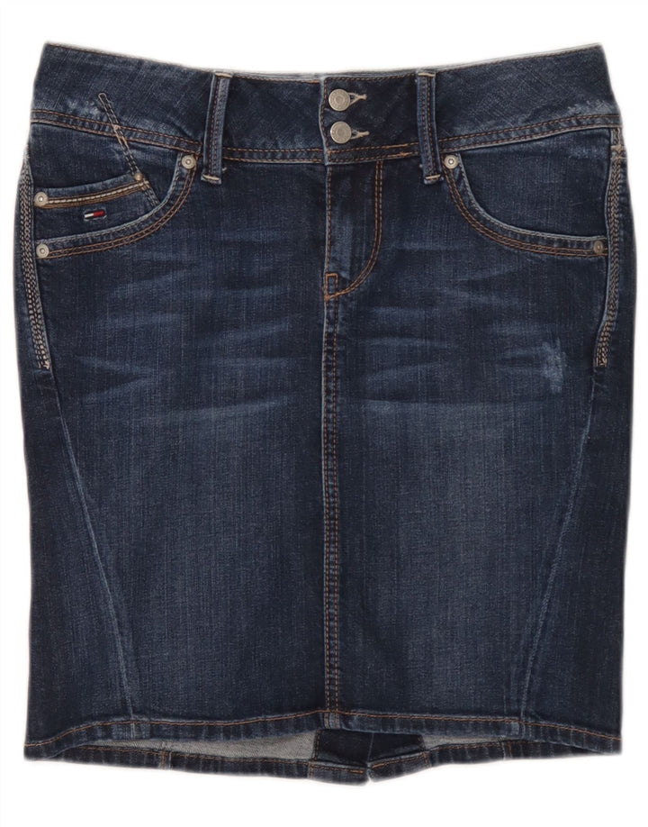 Tommy Hilfiger Womens Denim Skirt Small W27 Blue Cotton