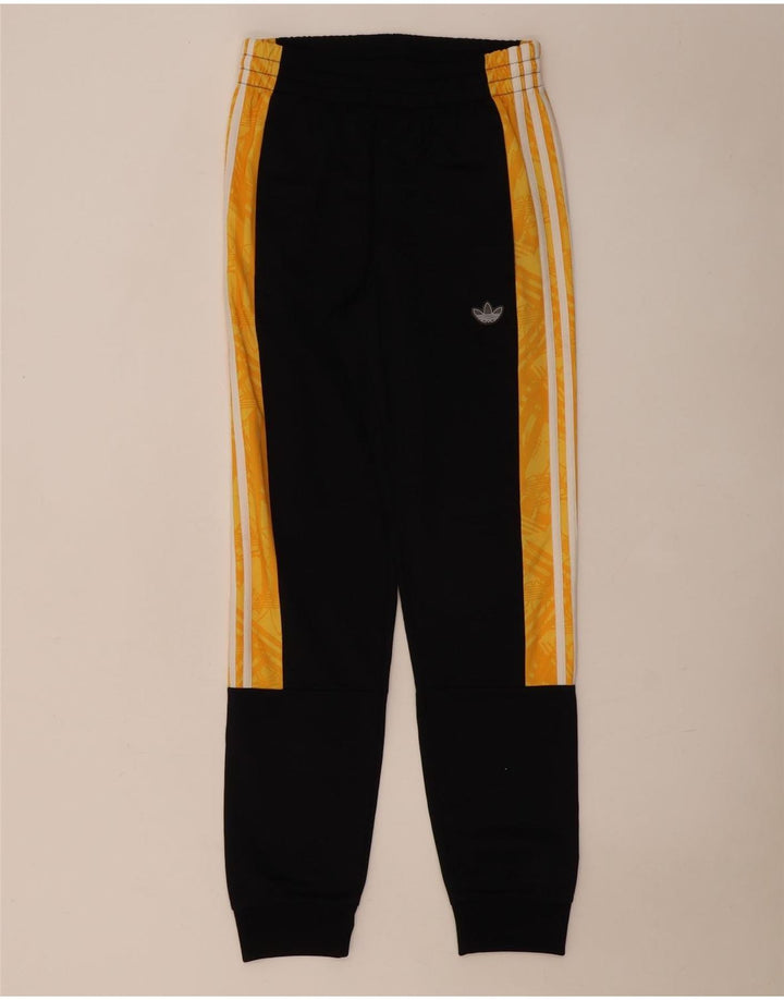 Adidas Mens Tracksuit Trousers Joggers Small Black Colourblock Polyester