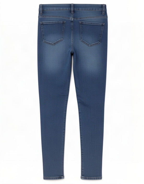 Marks & Spencer Womens Skinny Jeans UK 8 Small W28 L26 Blue Cotton