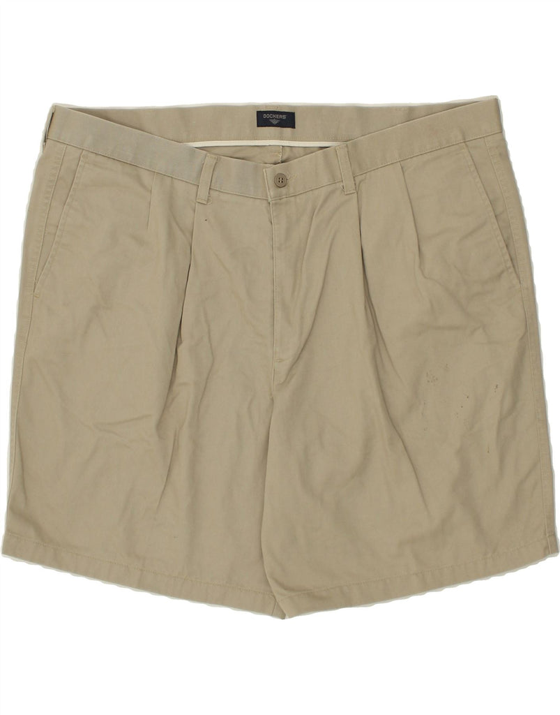 DOCKERS Mens Relaxed Fit Chino Shorts W44 2XL Beige Cotton | Vintage Dockers | Thrift | Second-Hand Dockers | Used Clothing | Messina Hembry 