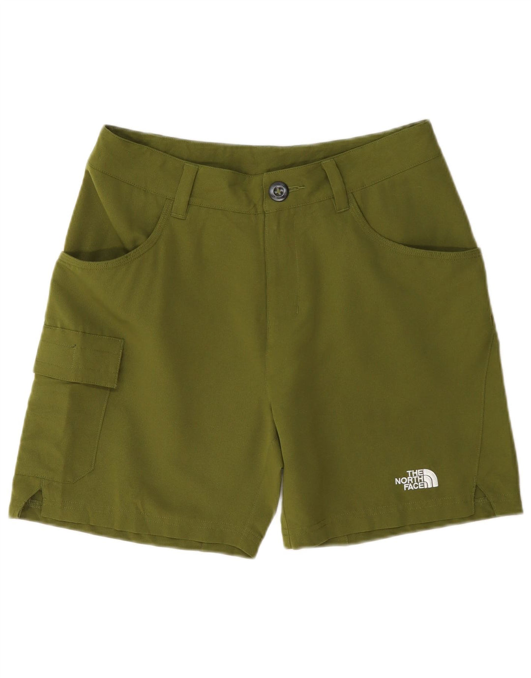 The North Face Womens Cargo Shorts US 6 Medium W30 Green Polyester