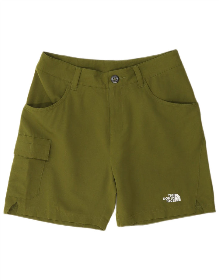 The North Face Womens Cargo Shorts US 6 Medium W30 Green Polyester