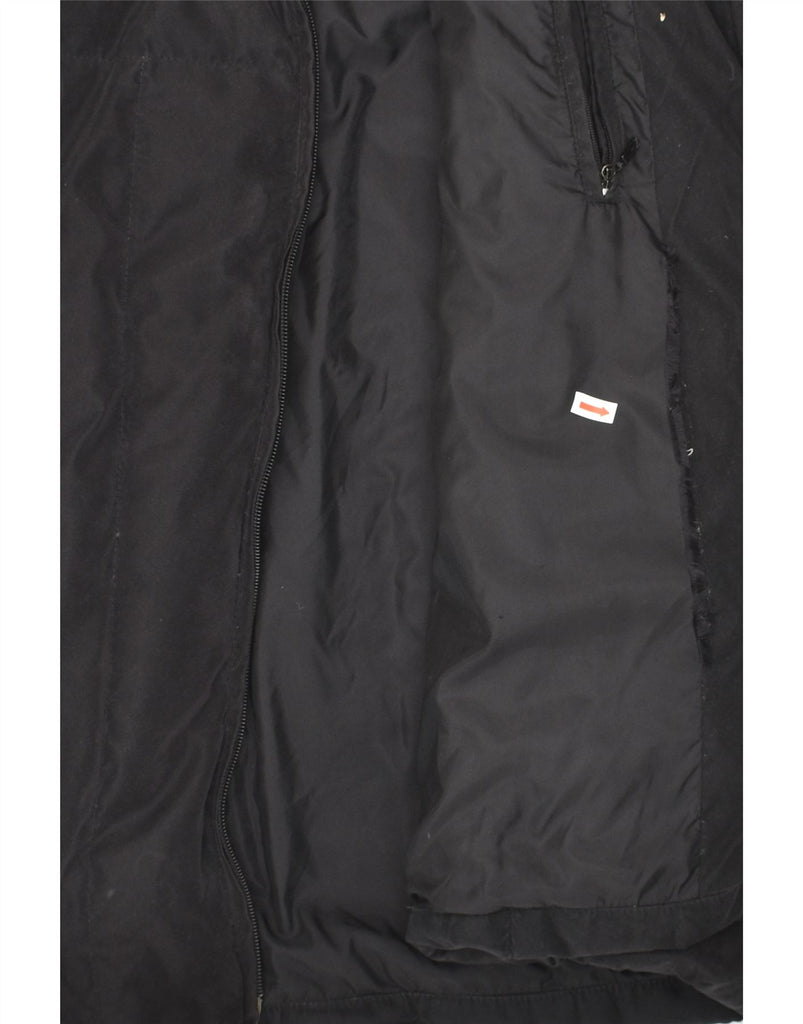 ELLESSE Womens Padded Coat UK 14 Large Black Polyester | Vintage Ellesse | Thrift | Second-Hand Ellesse | Used Clothing | Messina Hembry 