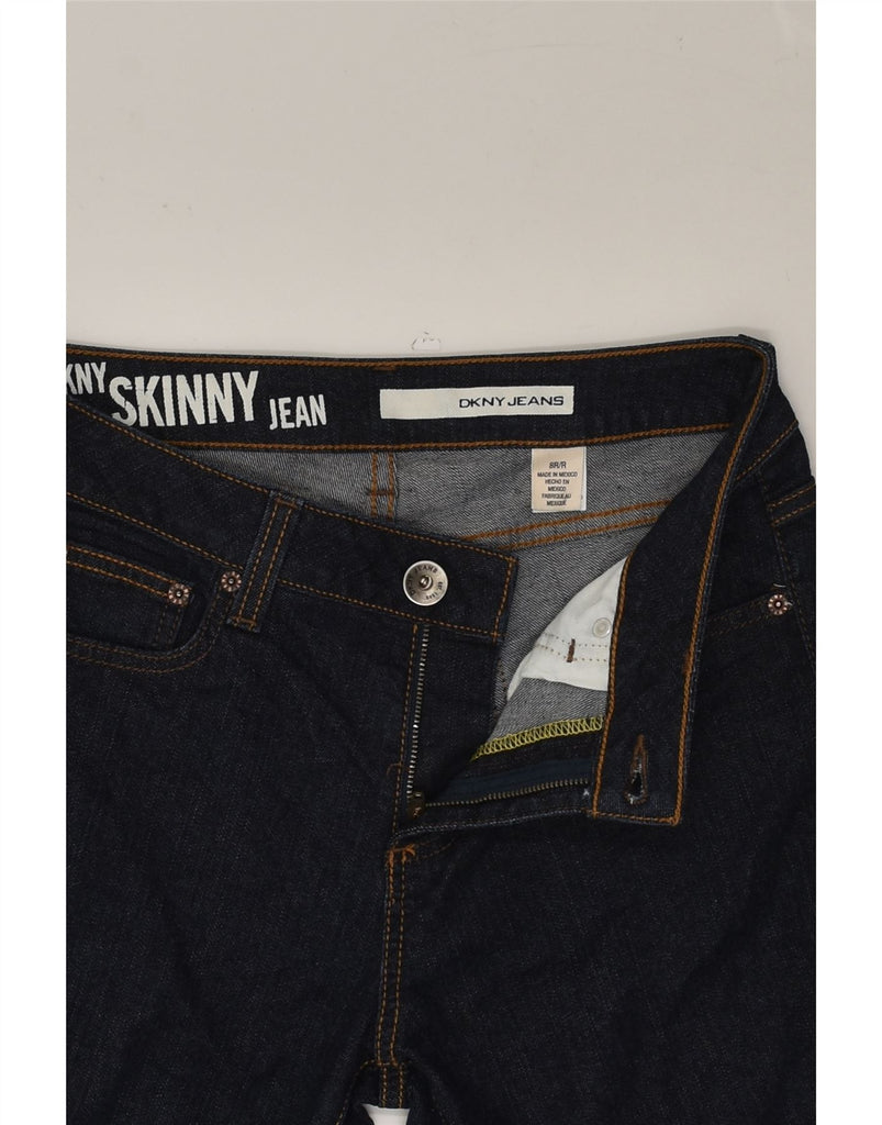 DKNY Womens Skinny Jeans US 8 Medium W30 L32 Navy Blue Cotton | Vintage Dkny | Thrift | Second-Hand Dkny | Used Clothing | Messina Hembry 