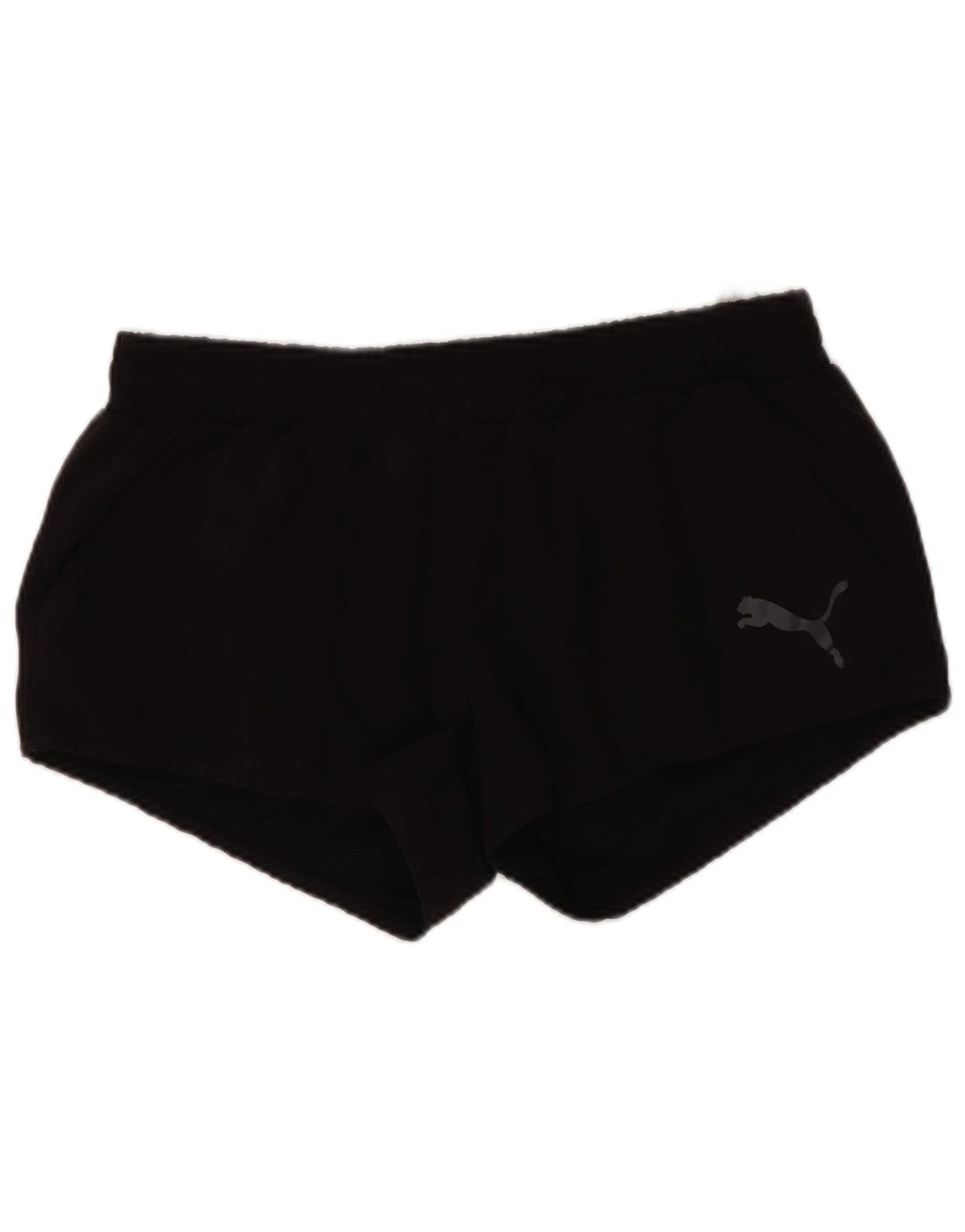 Puma Womens Sport Shorts UK 12 Medium Black Polyester