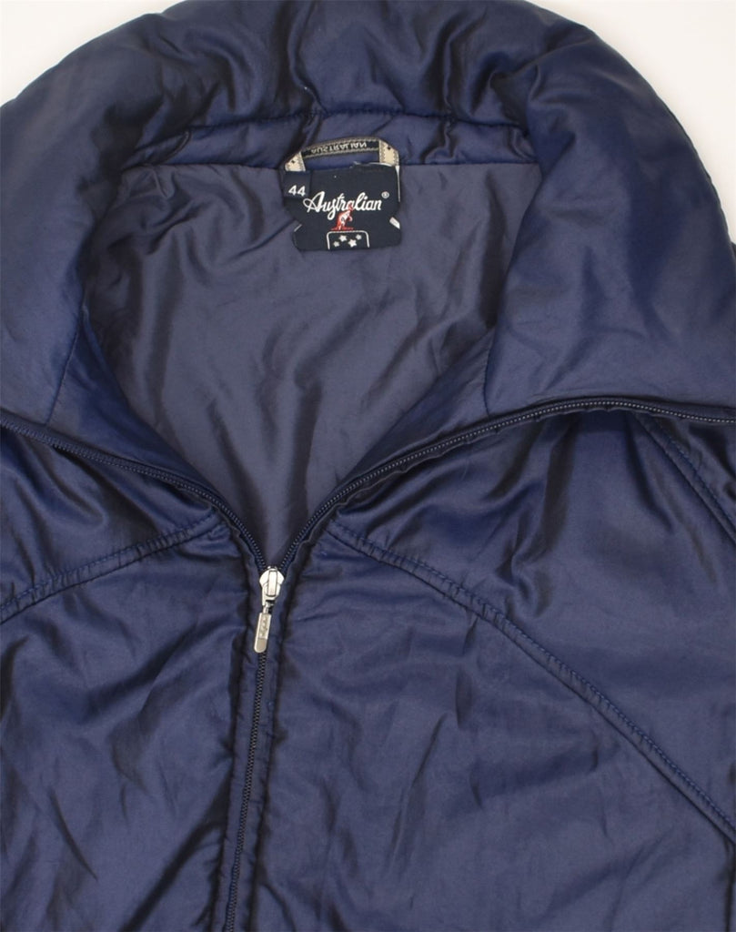 AUSTRALIAN Womens Windbreaker Jacket EU 44 XL Navy Blue Polyester | Vintage AUSTRALIAN | Thrift | Second-Hand AUSTRALIAN | Used Clothing | Messina Hembry 