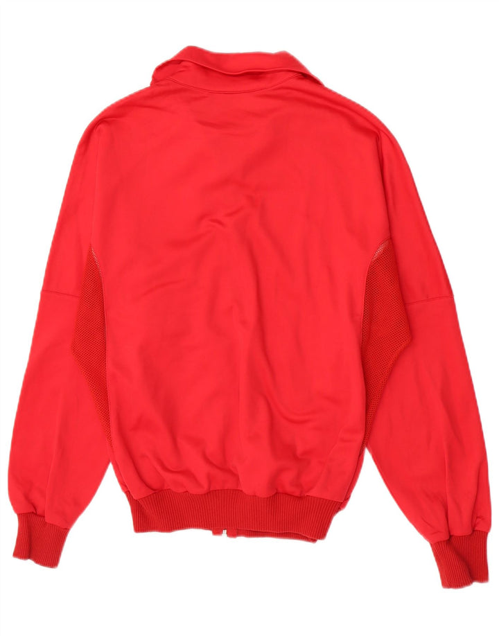 Lotto Womens Tracksuit Top Jacket UK 10 Small Red Polyamide